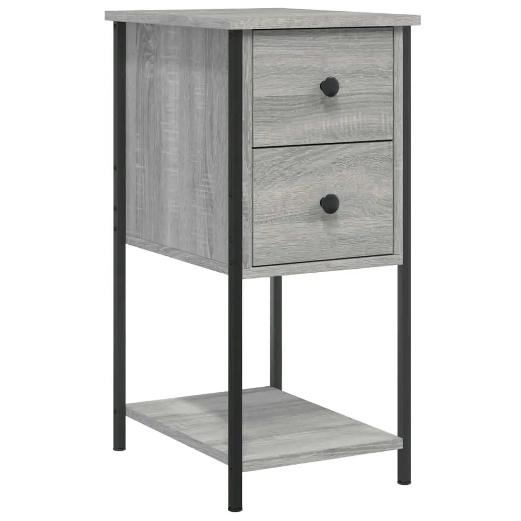 Bedside Cabinet Grey Sonoma 32x42x70 cm Engineered Wood 826099