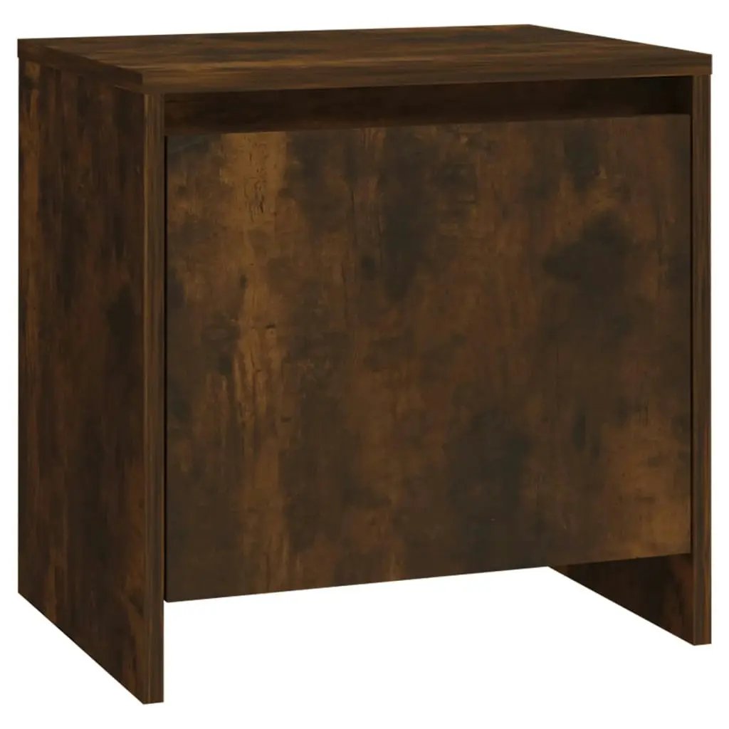 Bedside Cabinet Smoked Oak 45x34x44.5 cm Engineered Wood 813044