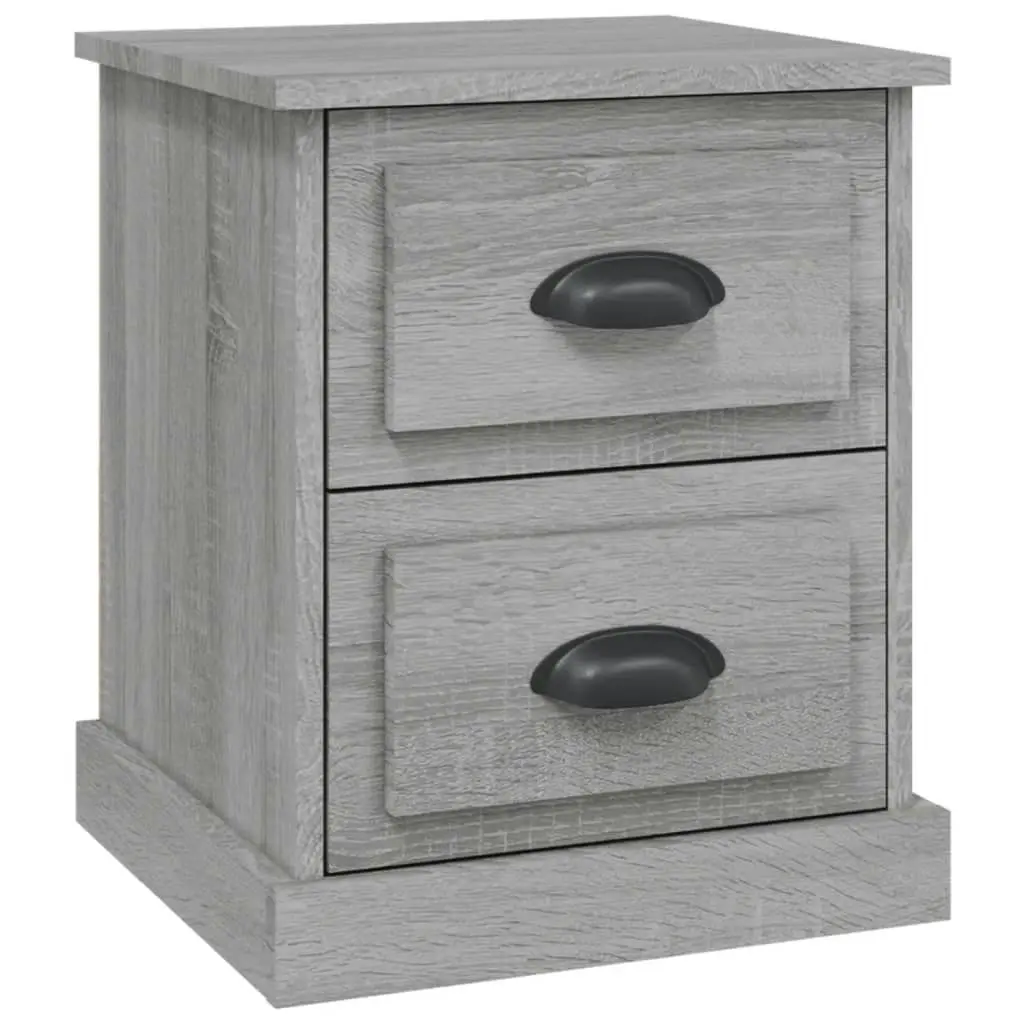 Bedside Cabinet Grey Sonoma 39x39x47.5 cm Engineered Wood 816156