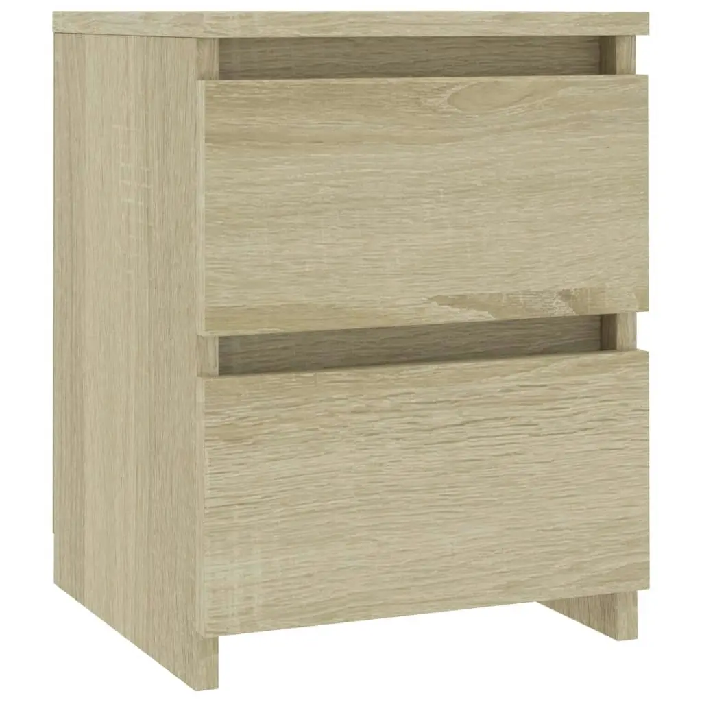 Bedside Cabinet Sonoma Oak 30x30x40 cm Engineered Wood 800519