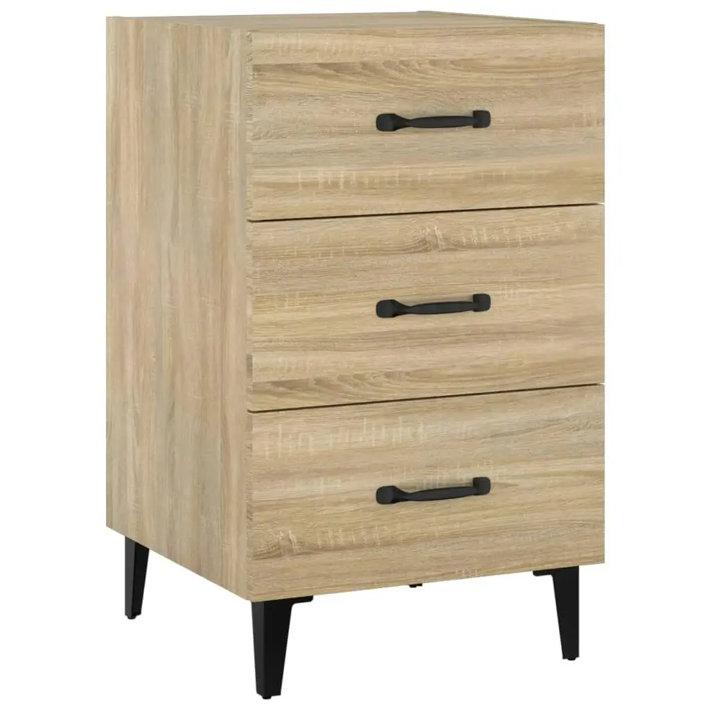 Bedside Cabinet Sonoma Oak 40x40x66 cm Engineered Wood 812090