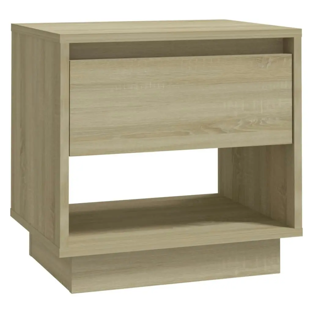 Bedside Cabinet Sonoma Oak 45x34x44 cm Engineered Wood 809518