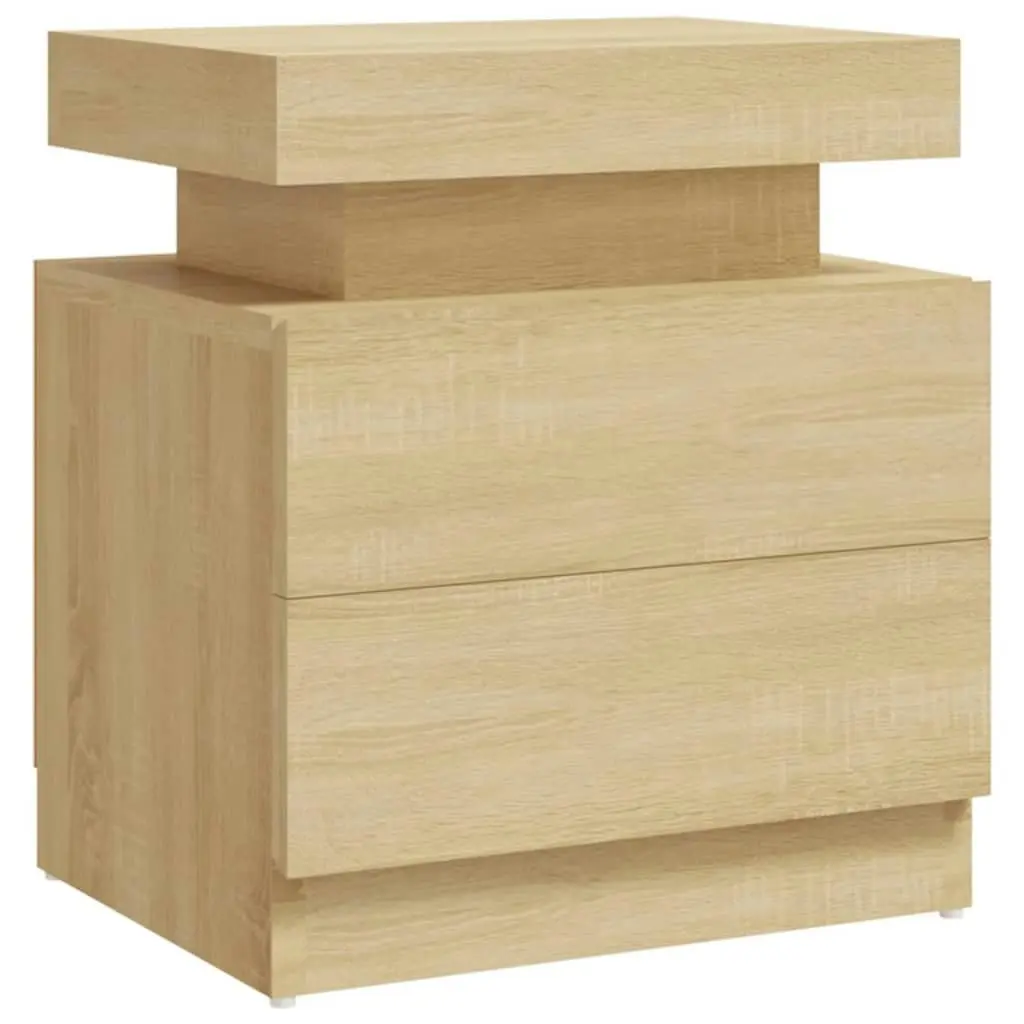 Bedside Cabinet Sonoma Oak 45x35x52 cm Engineered Wood 326852