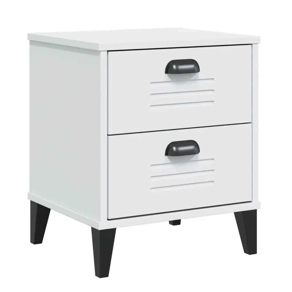 Bedside Cabinet VIKEN White Engineered Wood 374908