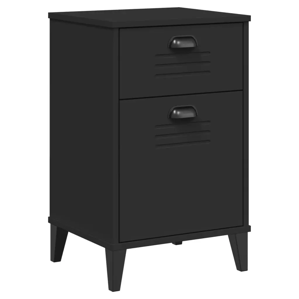 Bedside Cabinet VIKEN Black Engineered Wood 374915