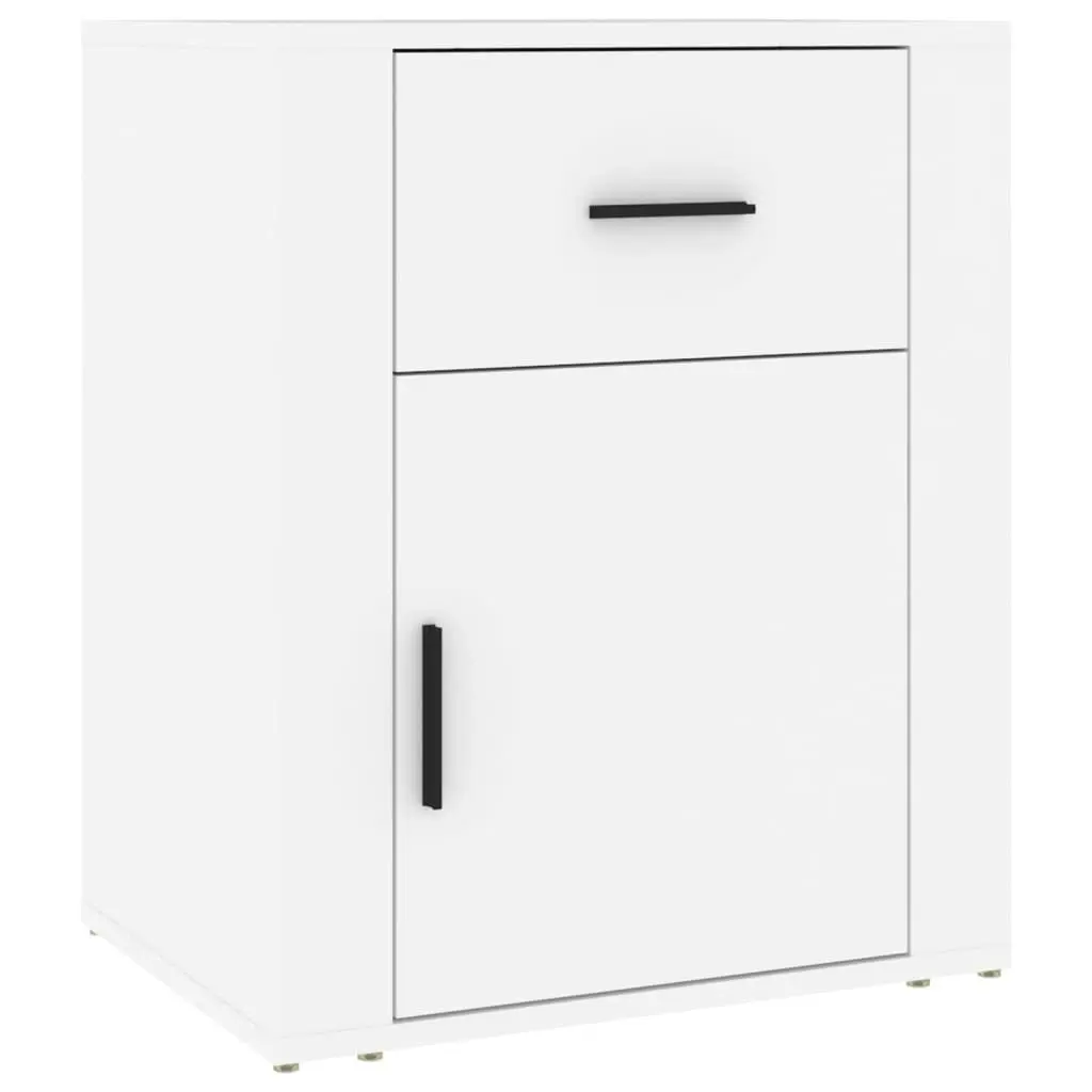 Bedside Cabinet White 50x36x60 cm Engineered Wood 816720