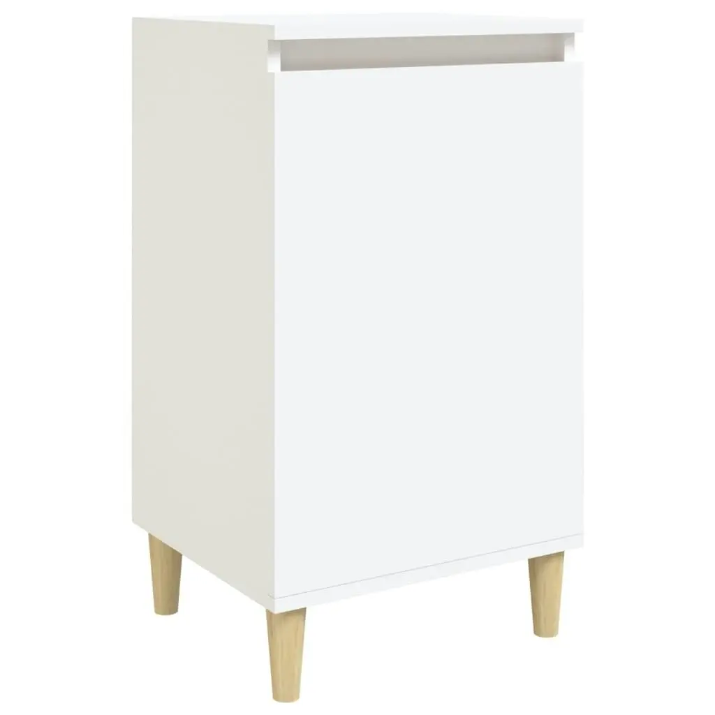 Bedside Cabinet White 40x35x70 cm Engineered Wood 819628