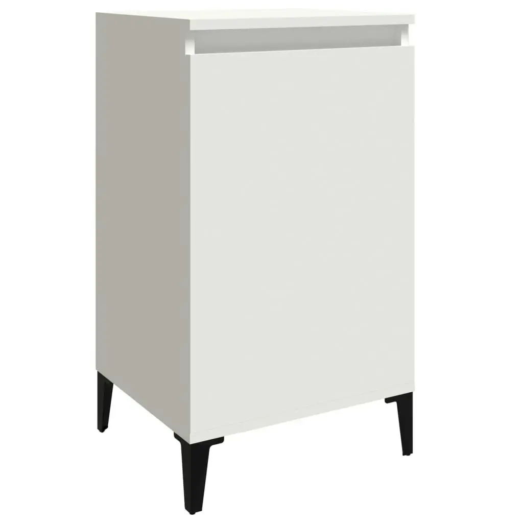 Bedside Cabinet White 40x35x70 cm Engineered Wood 819644