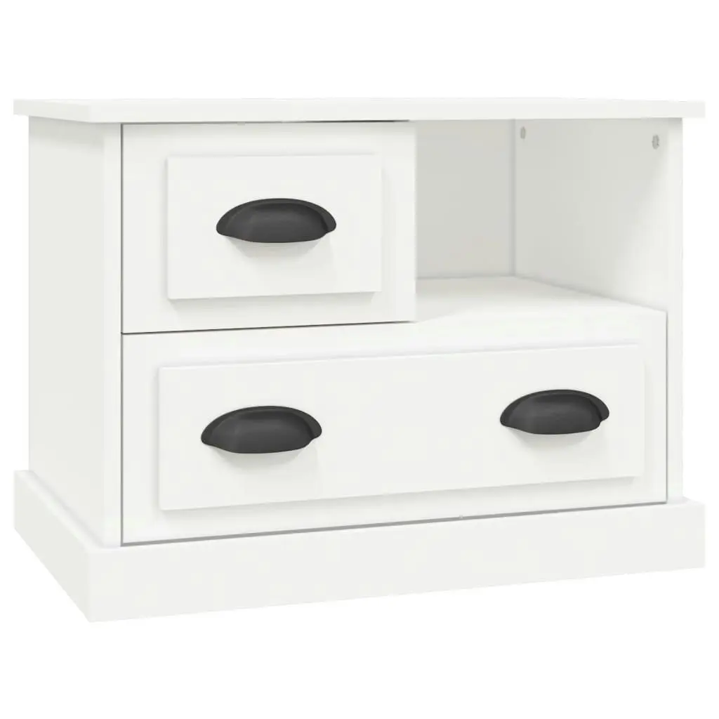 Bedside Cabinet White 60x39x45 cm 816360