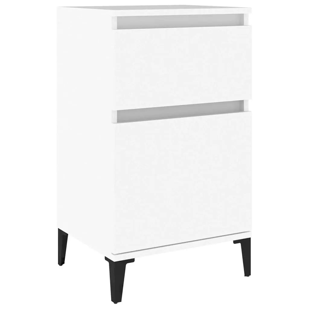 Bedside Cabinet White 40x35x70 cm 819708