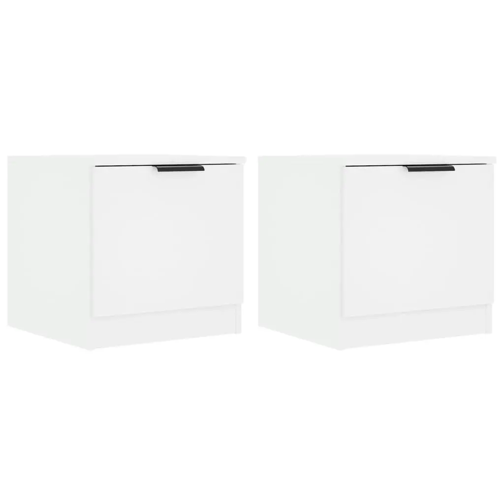 Bedside Cabinets 2 pcs White 40x39x40 cm 811197