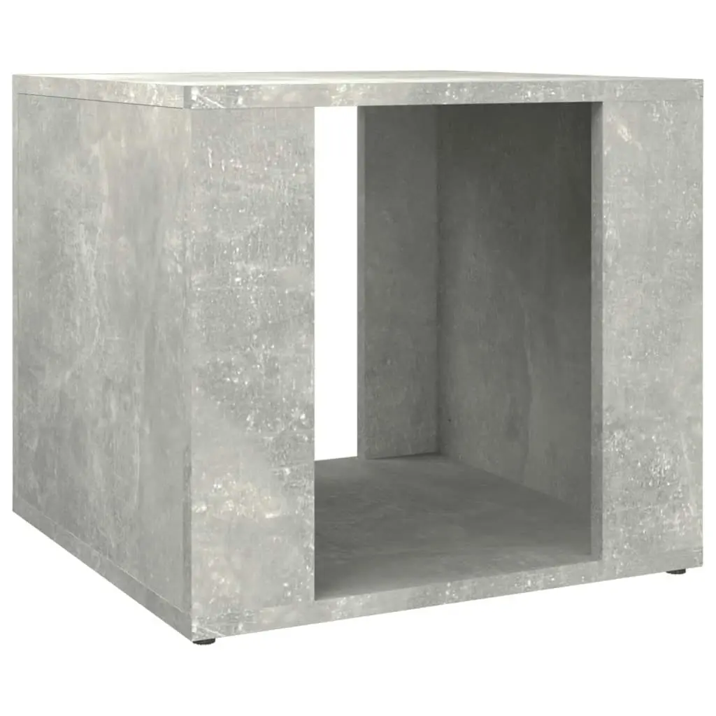 Bedside Table Concrete Grey 41x40x36 cm Engineered Wood 816548