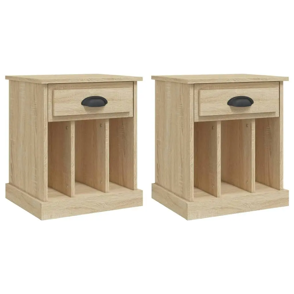 Bedside Cabinets 2 pcs Sonoma Oak 43x36x50 cm 816351