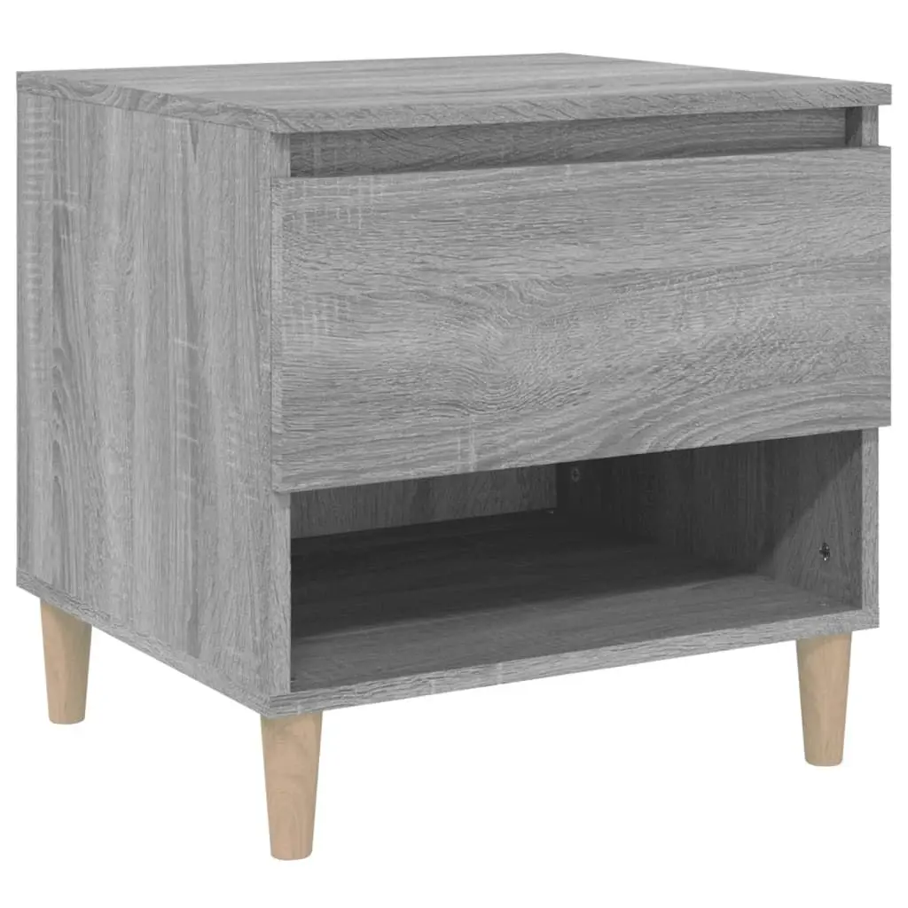 Bedside Table Grey Sonoma 50x46x50 cm Engineered Wood 819544