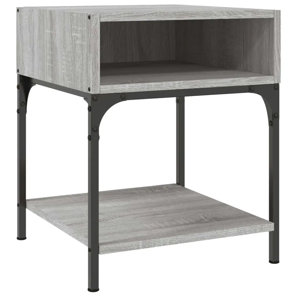 Bedside Table Grey Sonoma 40x41x50 cm Engineered Wood 825879