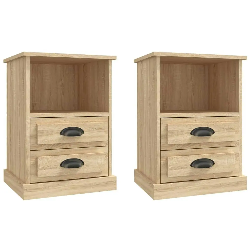 Bedside Cabinets 2 pcs Sonoma Oak 43x36x60 cm 816335