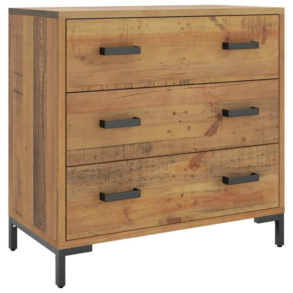 Chest of Drawers 75x35x70 cm Solid Pinewood 349925