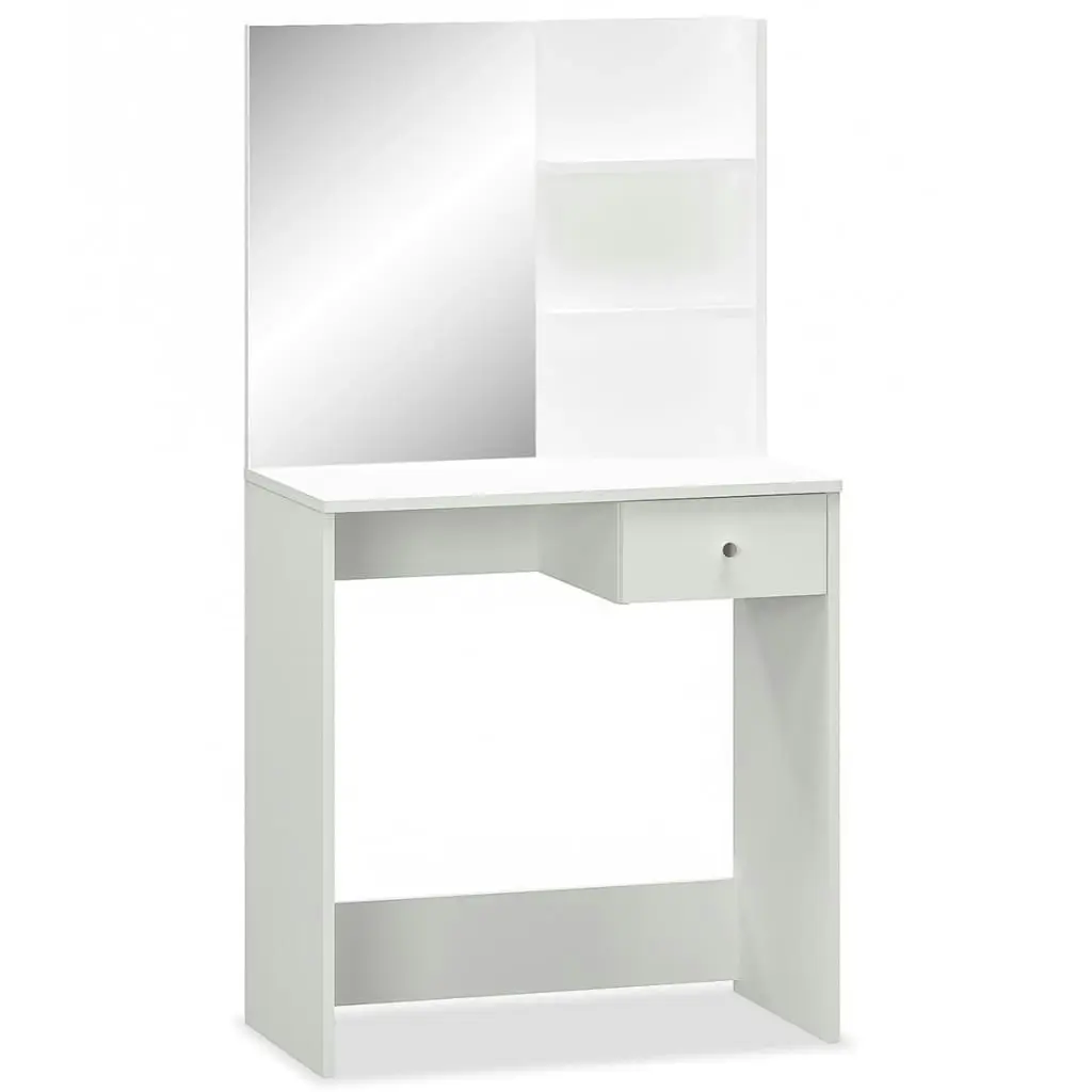 Dressing Table Engineered Wood 75x40x141 cm White 244861