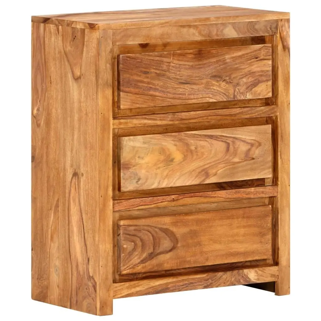 Drawer Cabinet 60x33x75 cm Solid Wood Acacia 338435