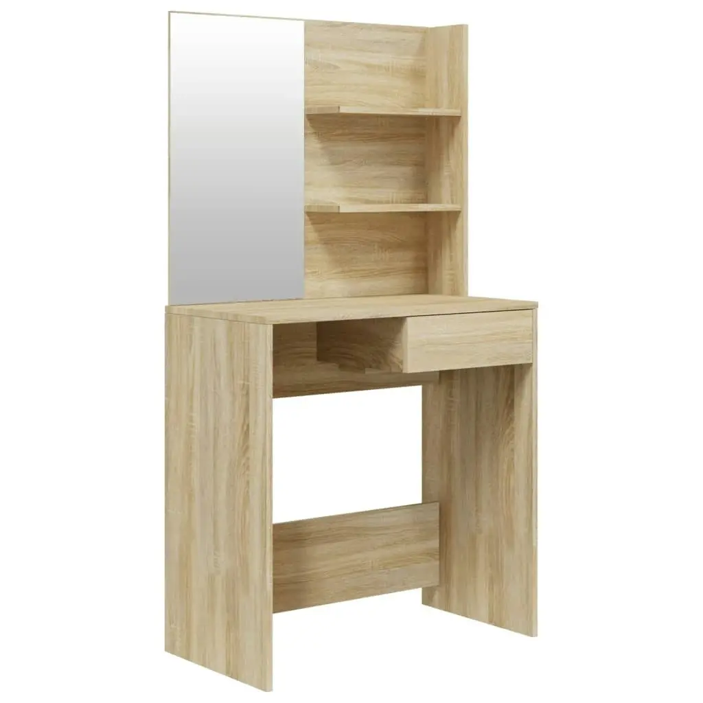 Dressing Table with Mirror Sonoma Oak 74.5x40x141 cm 802807