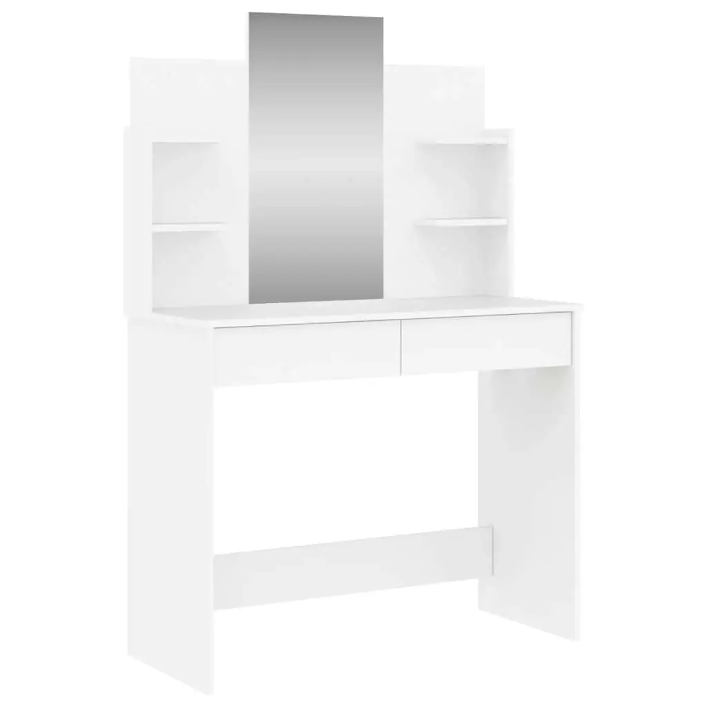 Dressing Table with Mirror White 96x39x142 cm 837574