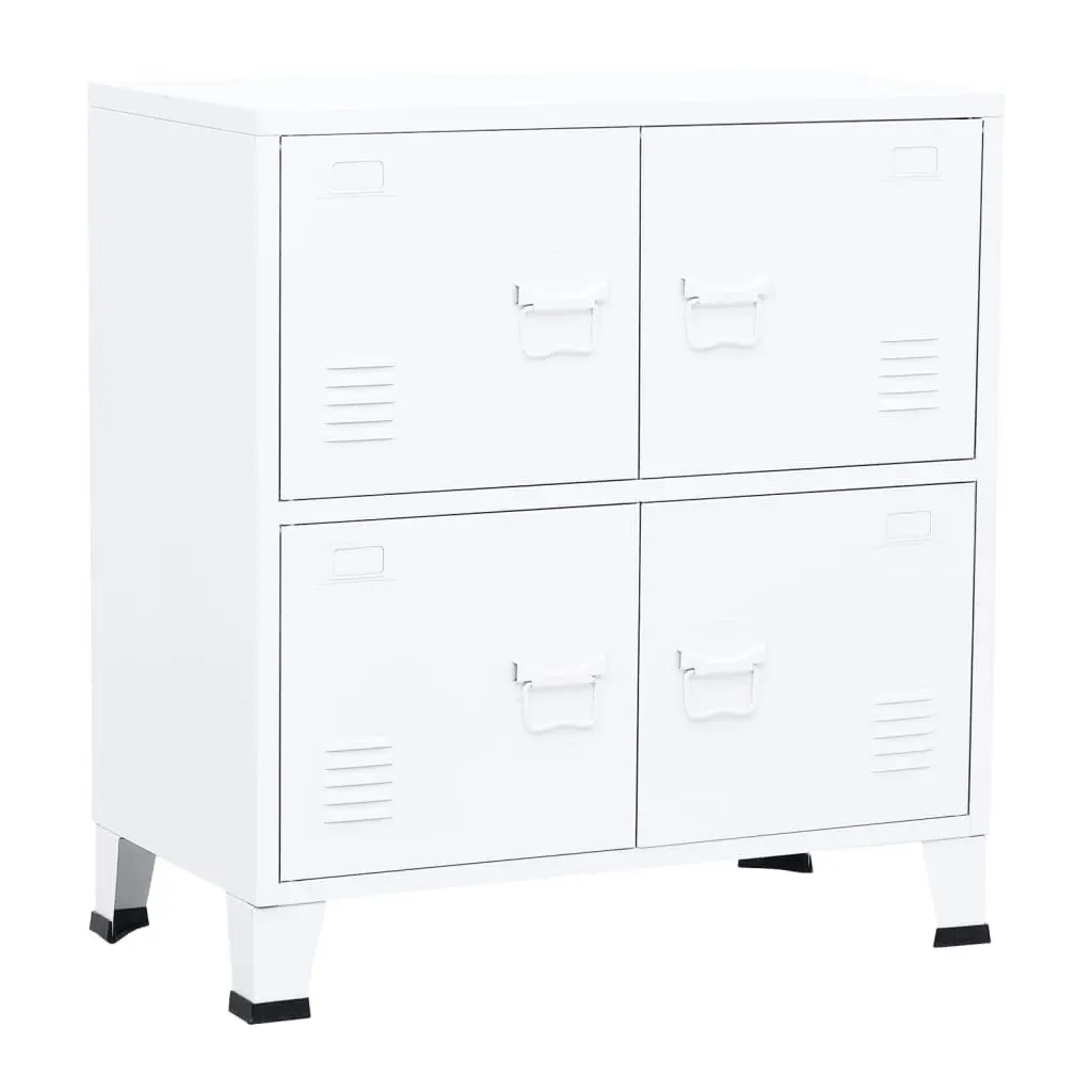 Industrial Storage Chest White 75x40x80 cm Steel 339626