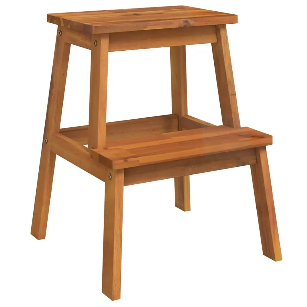 2 Step Stool 40x38x50 cm Solid Wood Acacia 153333