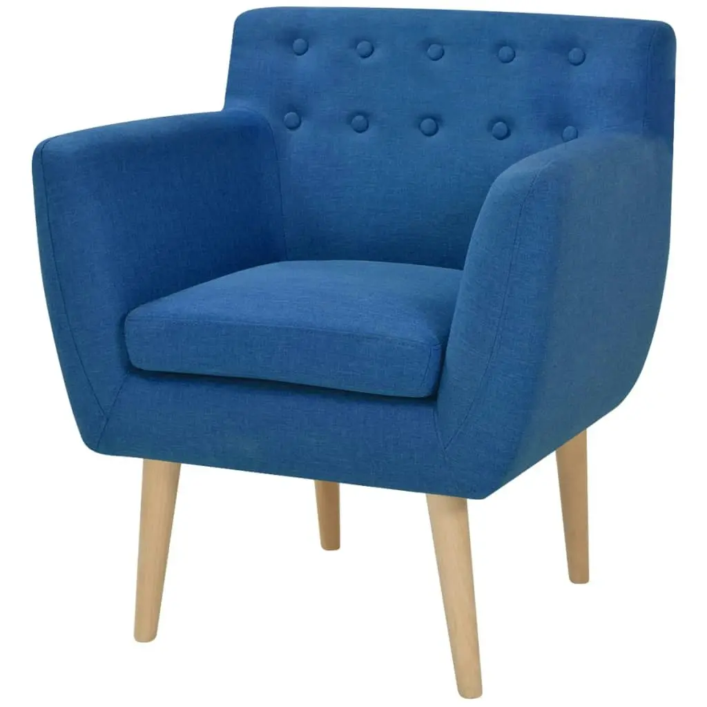 Armchair Blue Fabric 244067