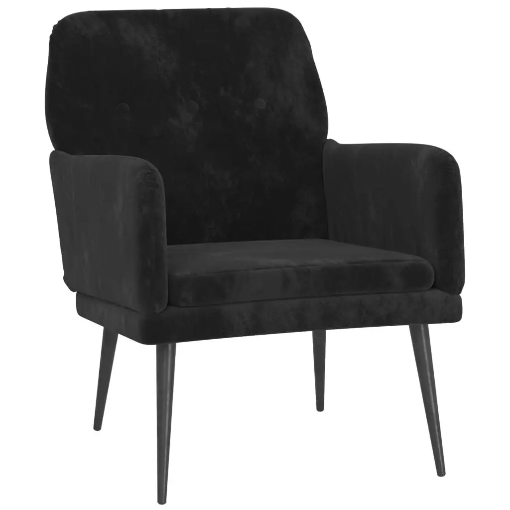 Armchair Black 62x79x79 cm Velvet 351409