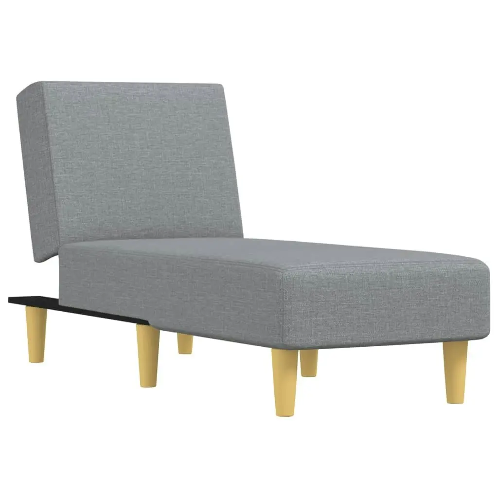 Chaise Longue Light Grey Fabric 352798