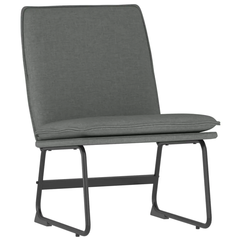 Lounge Chair Dark Grey 52x75x76 cm Fabric 351313