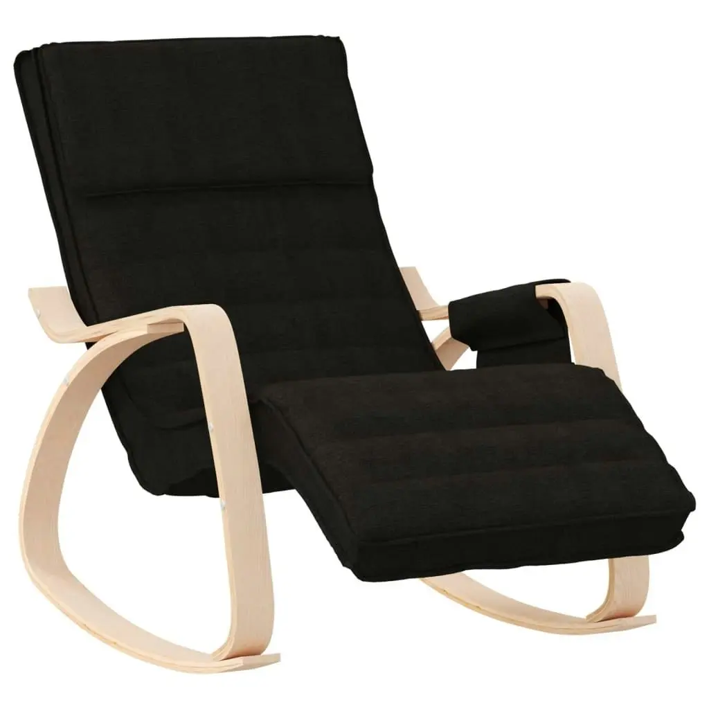 Rocking Chair Black Fabric 351077