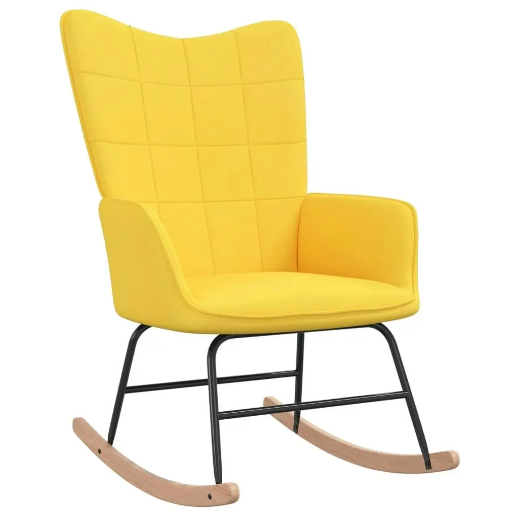 Rocking Chair Mustard Yellow Fabric 328014