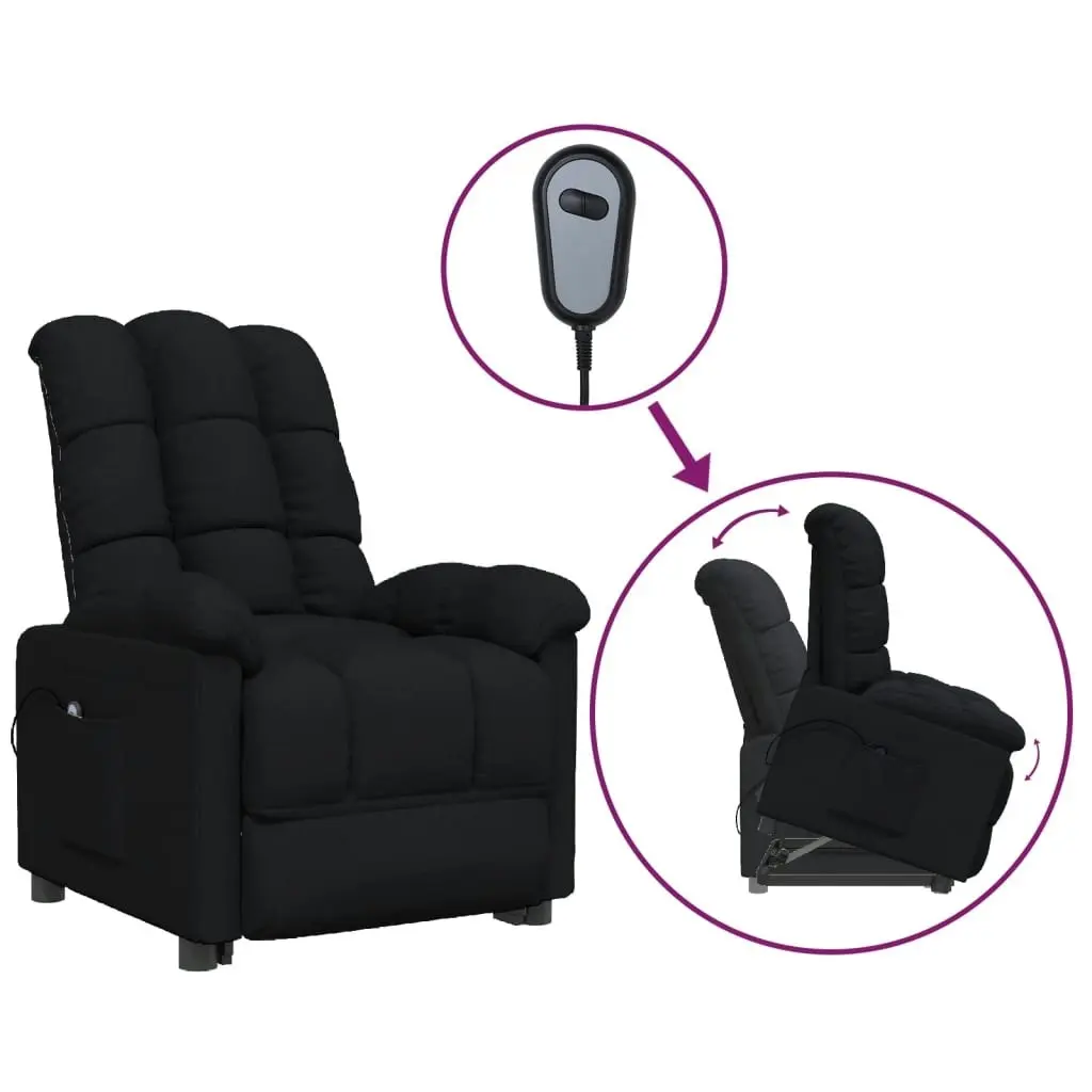 Stand up Chair Black Fabric 3152253