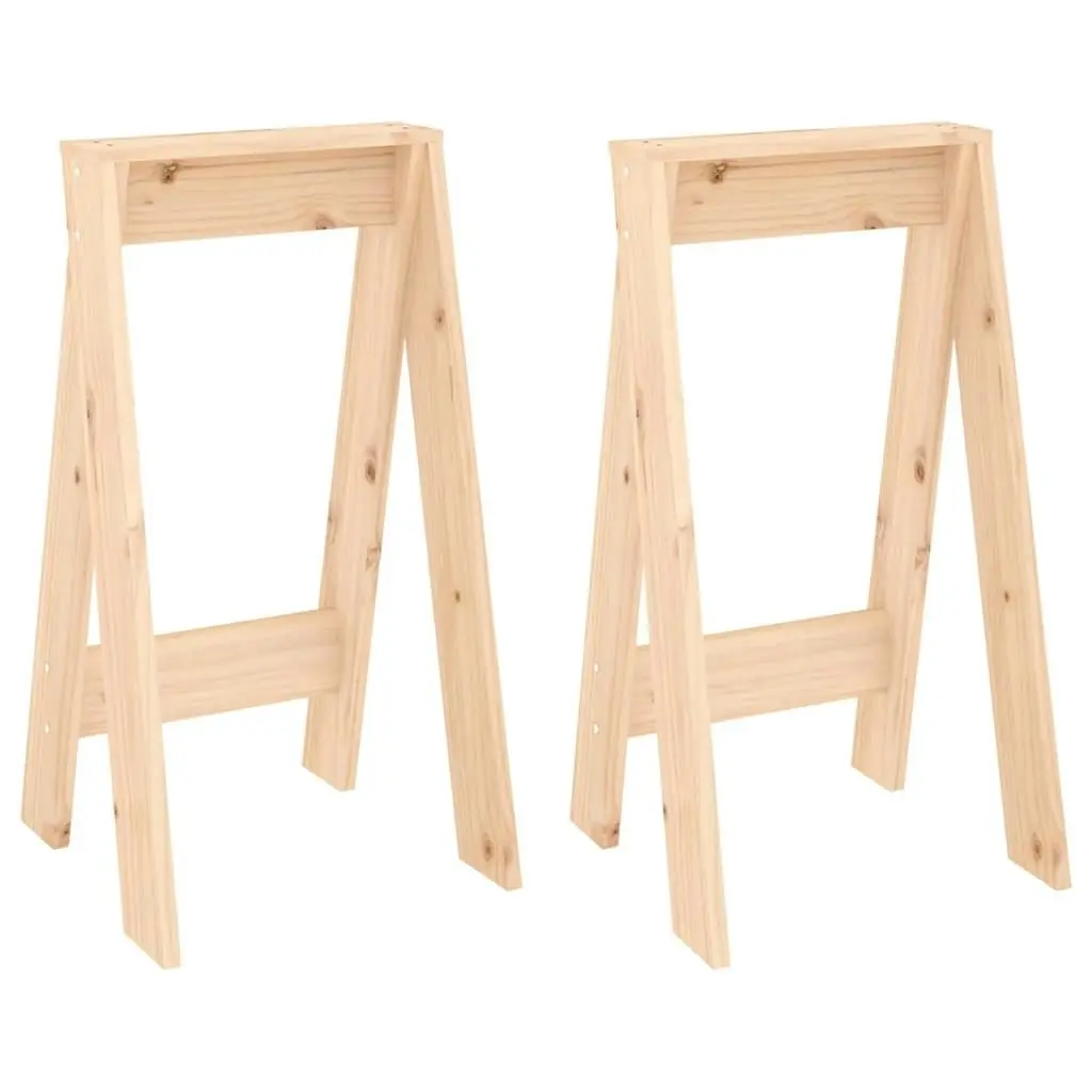 Stools 2 pcs 40x40x75 cm Solid Wood Pine 823669