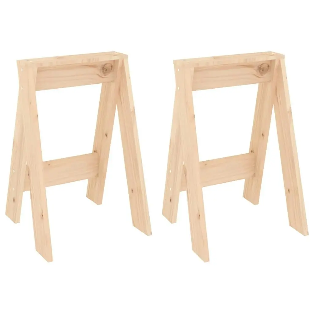 Stools 2 pcs 40x40x60 cm Solid Wood Pine 823664