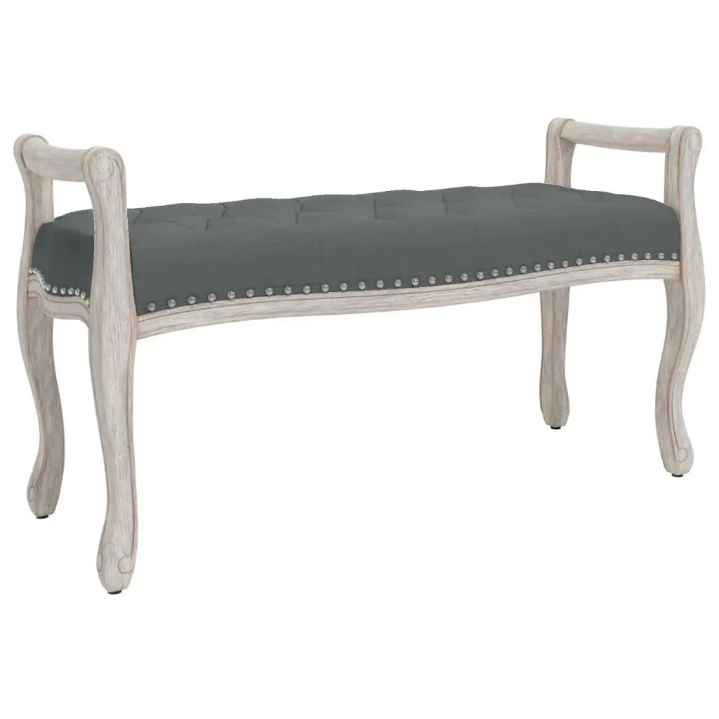 Bench Dark Grey 110x45x60 cm Fabric 344437