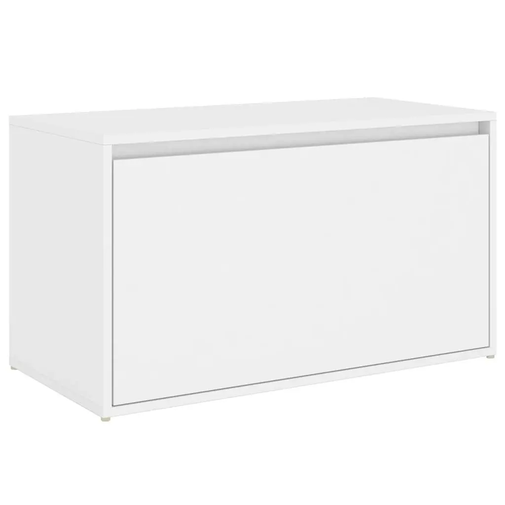 Hall Bench 80x40x45 cm White Engineered Wood 808666