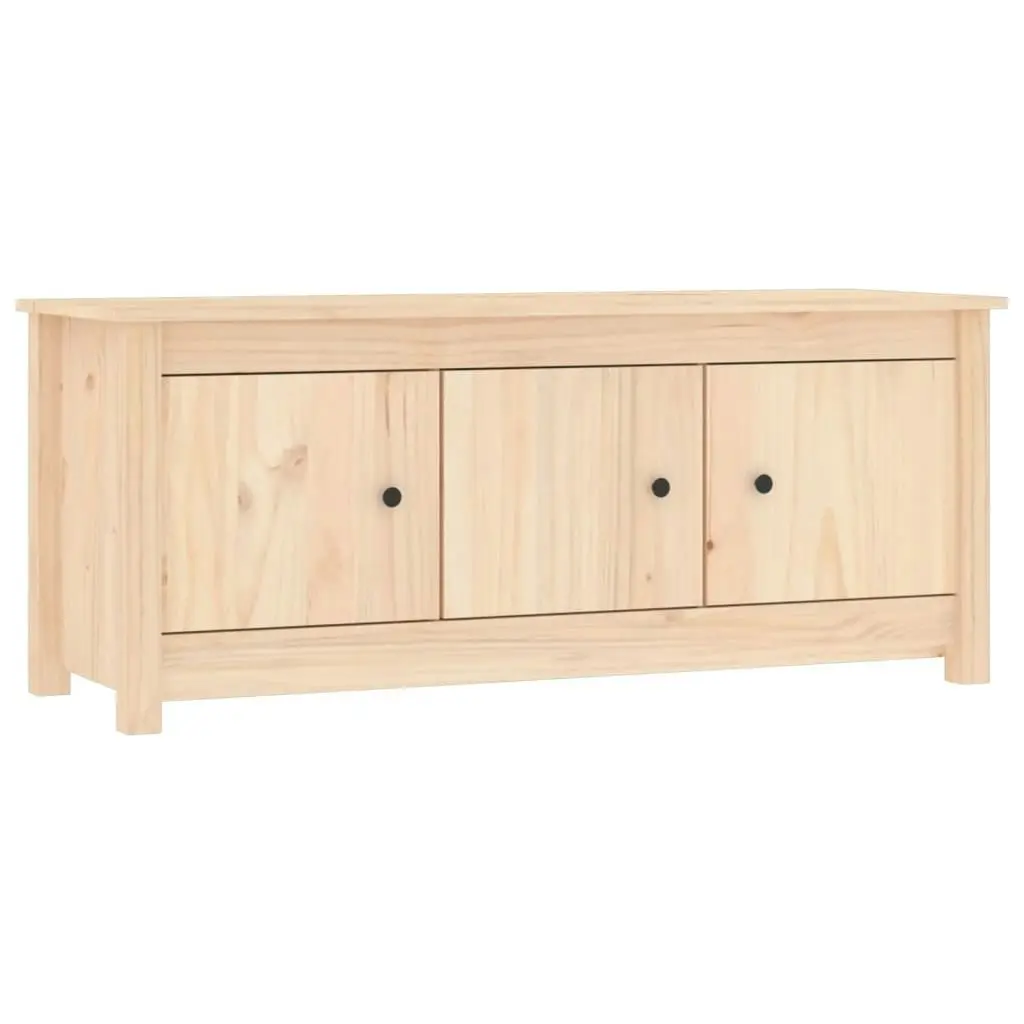 Shoe Cabinet 110x38x45.5 cm Solid Wood Pine 814599