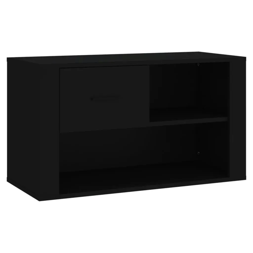 Shoe Cabinet Black 80x35x45 cm Engineered Wood 816753