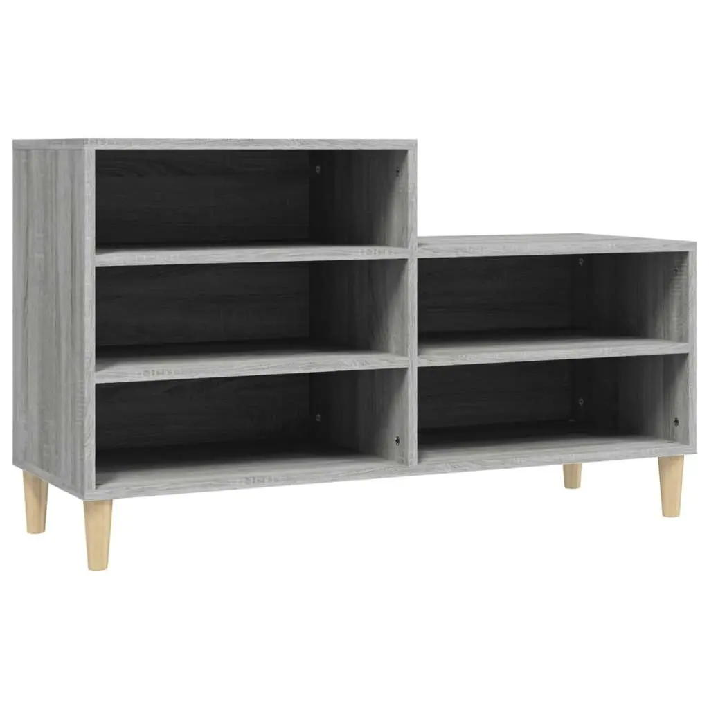 Shoe Cabinet Grey Sonoma 102x36x60 cm Engineered Wood 819730