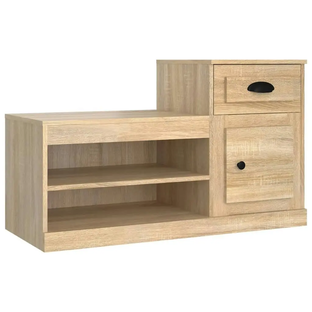 Shoe Cabinet Sonoma Oak 100x42x60 cm Engineered Wood 816419