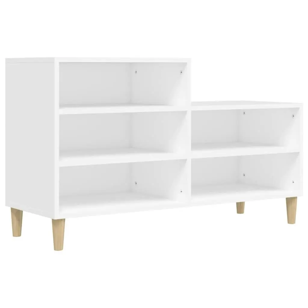 Shoe Cabinet White 102x36x60 cm Engineered Wood 819724