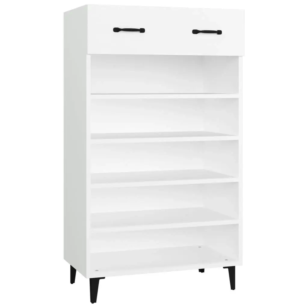 Shoe Cabinet White 60x35x105 cm Engineered Wood 812789