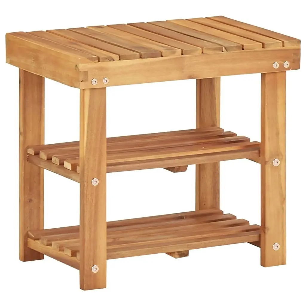 Shoe Rack 50x32x45 cm Solid Acacia Wood 45929