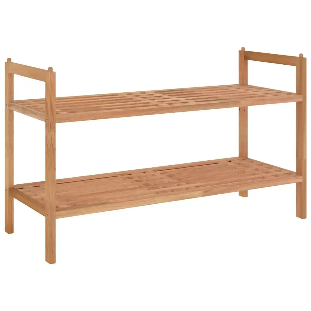 Shoe Rack 69x27x41 cm Solid Wood Walnut 350361