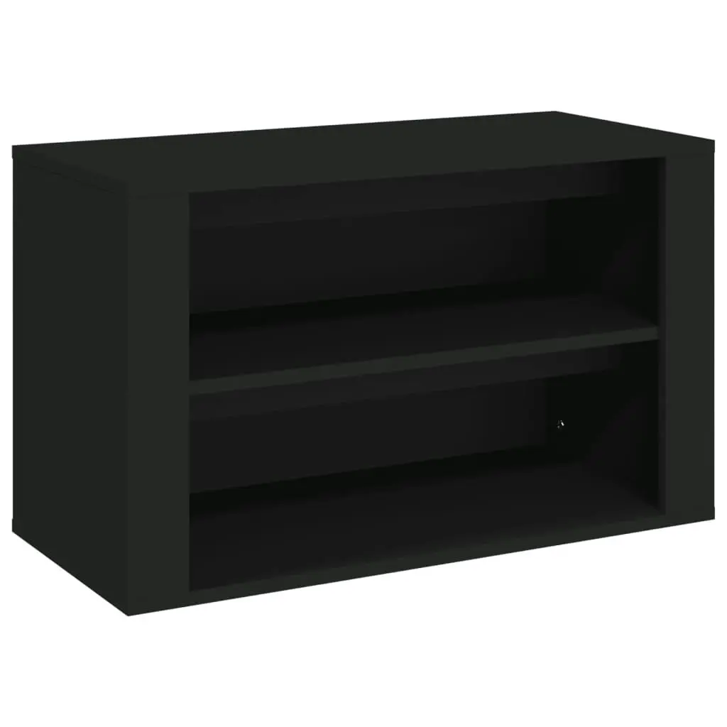 Shoe Rack Black 75x35x45 cm Engineered Wood 816897