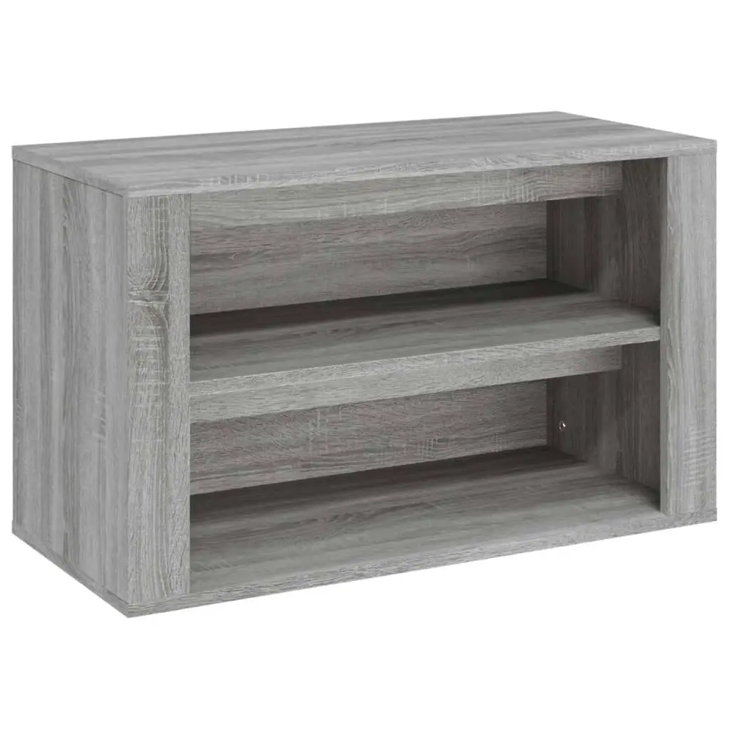 Shoe Rack Grey Sonoma 75x35x45 cm Engineered Wood 816902