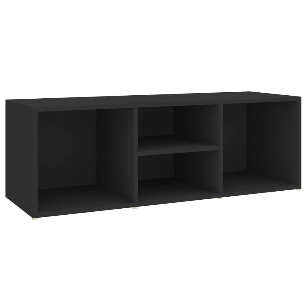 Shoe Storage Bench Black 105x35x35 cm Engineered Wood 804464