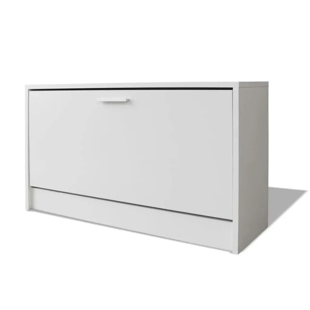 Shoe Storage Bench White 80x24x45 cm 243050